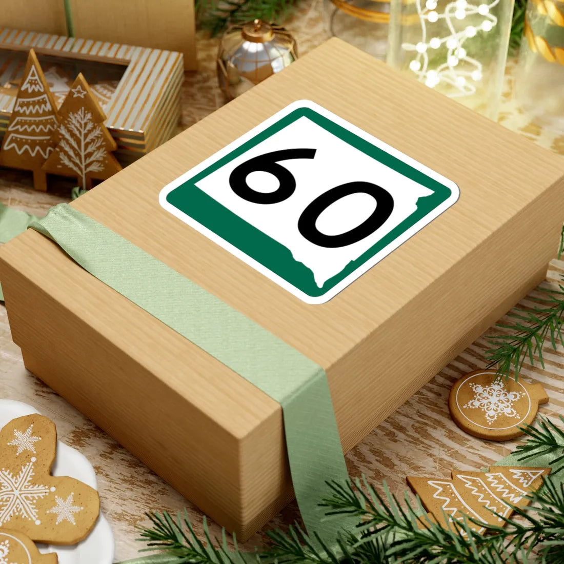 SD 60 (South Dakota) (Road Sign) STICKER Vinyl Kiss-Cut Decal - The Sticker Space