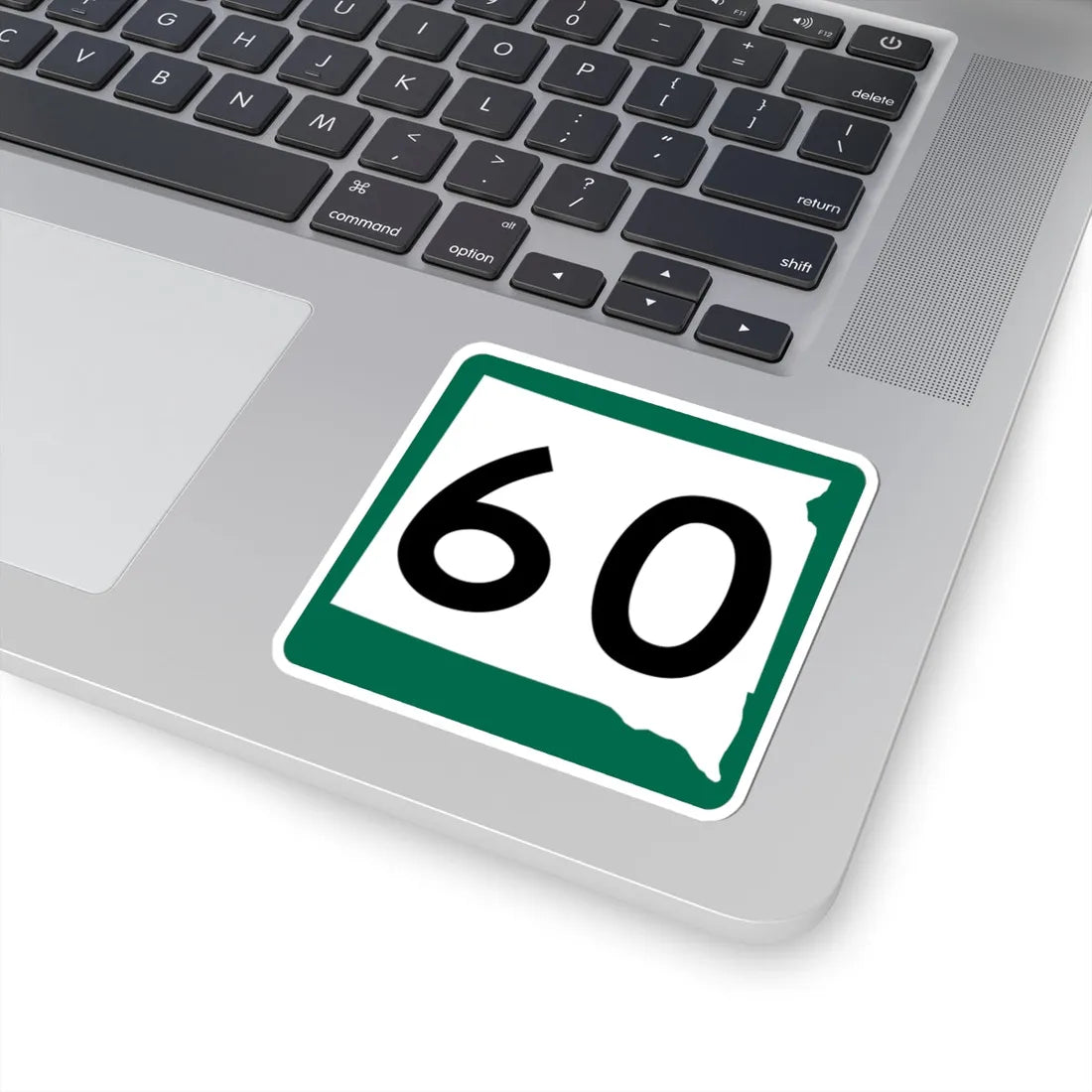 SD 60 (South Dakota) (Road Sign) STICKER Vinyl Kiss-Cut Decal - The Sticker Space
