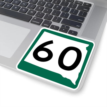 SD 60 (South Dakota) (Road Sign) STICKER Vinyl Kiss-Cut Decal - The Sticker Space
