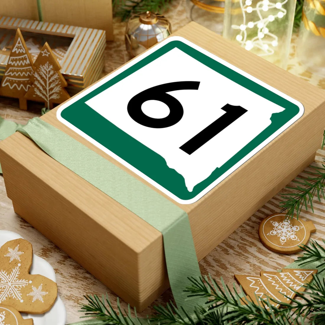 SD 61 (South Dakota) (Road Sign) STICKER Vinyl Kiss-Cut Decal - The Sticker Space