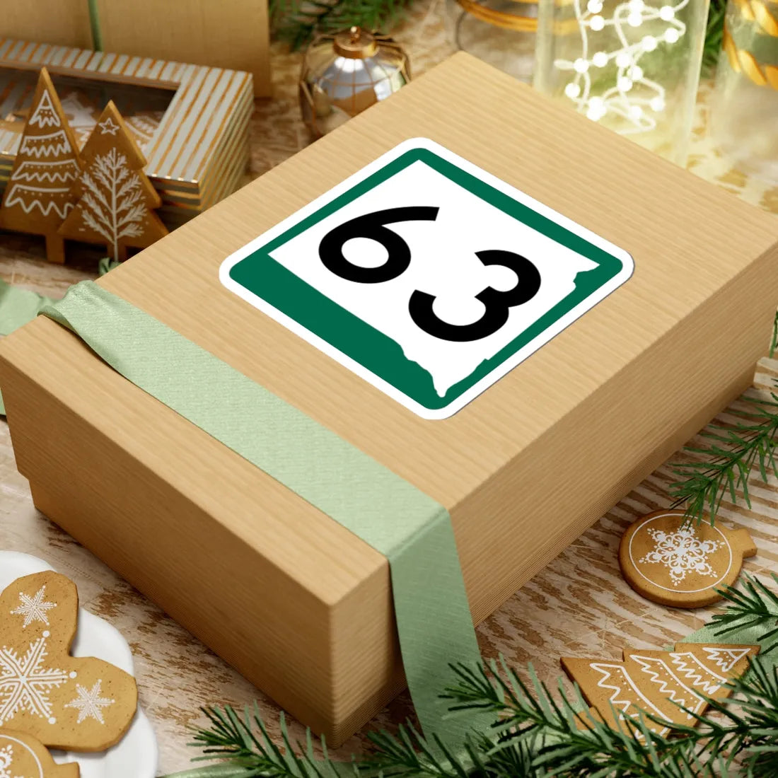 SD 63 (South Dakota) (Road Sign) STICKER Vinyl Kiss-Cut Decal - The Sticker Space