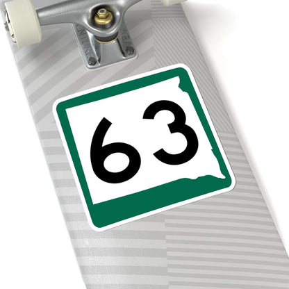 SD 63 (South Dakota) (Road Sign) STICKER Vinyl Kiss-Cut Decal - The Sticker Space