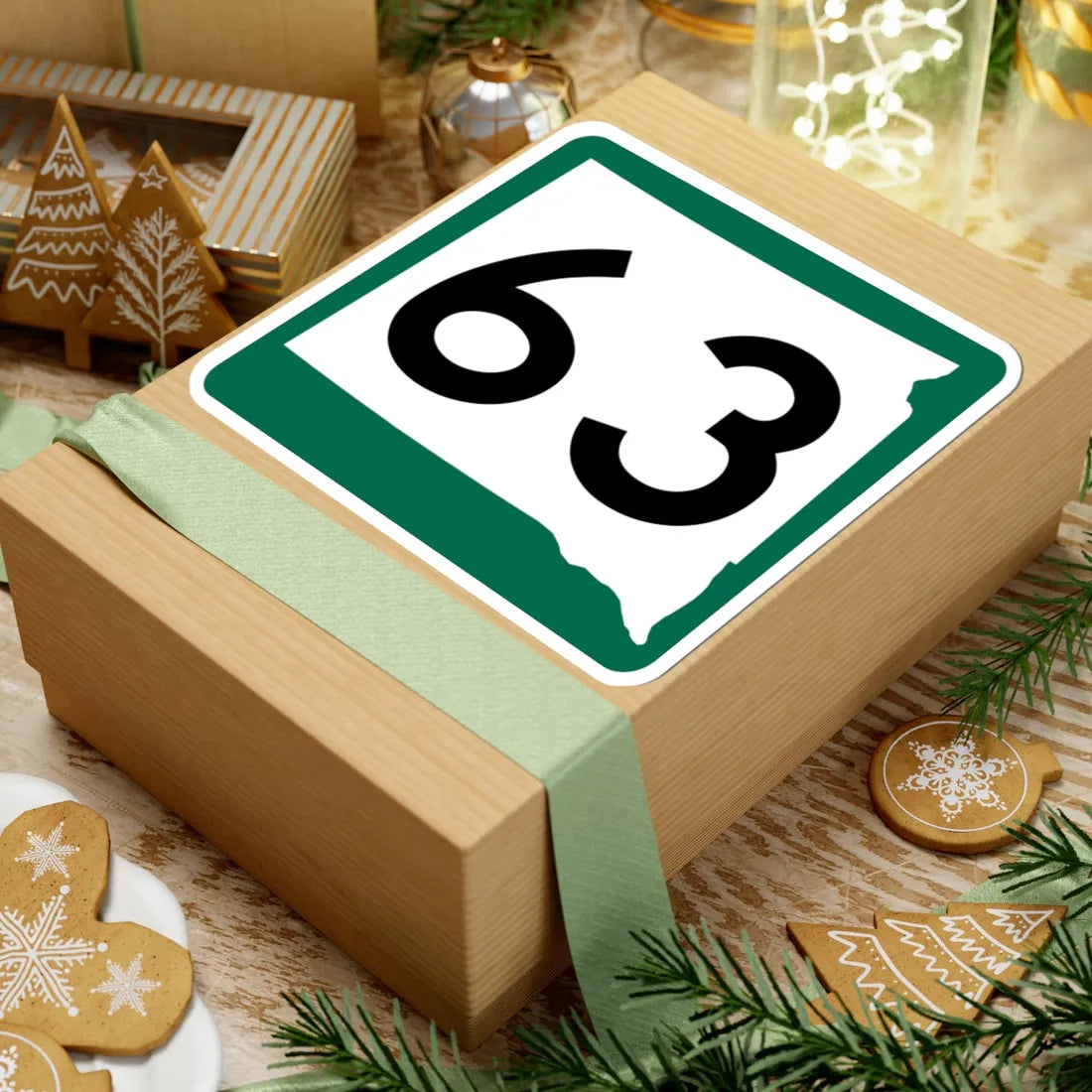 SD 63 (South Dakota) (Road Sign) STICKER Vinyl Kiss-Cut Decal - The Sticker Space