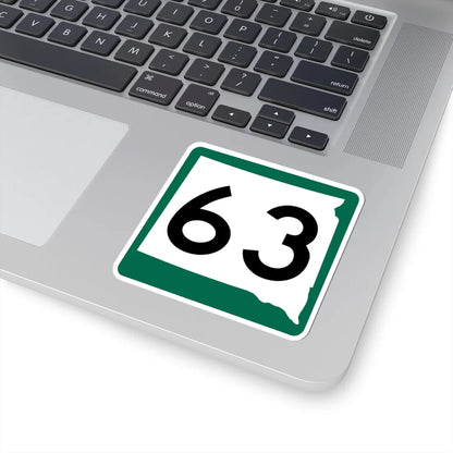 SD 63 (South Dakota) (Road Sign) STICKER Vinyl Kiss-Cut Decal - The Sticker Space
