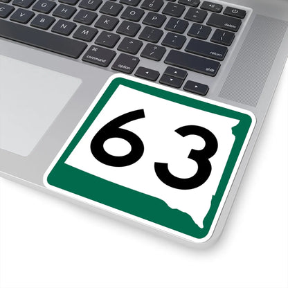 SD 63 (South Dakota) (Road Sign) STICKER Vinyl Kiss-Cut Decal - The Sticker Space