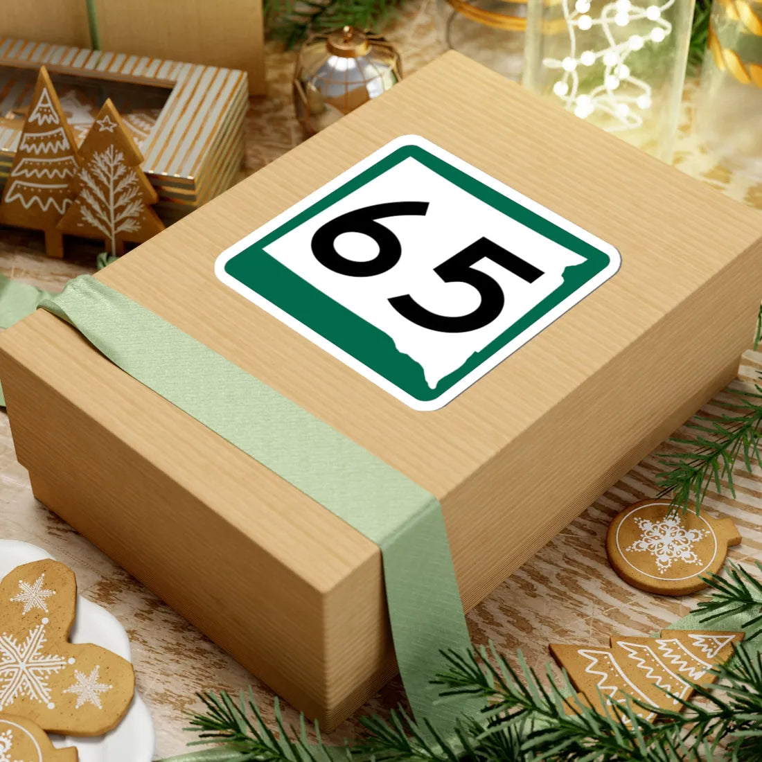 SD 65 (South Dakota) (Road Sign) STICKER Vinyl Kiss-Cut Decal - The Sticker Space