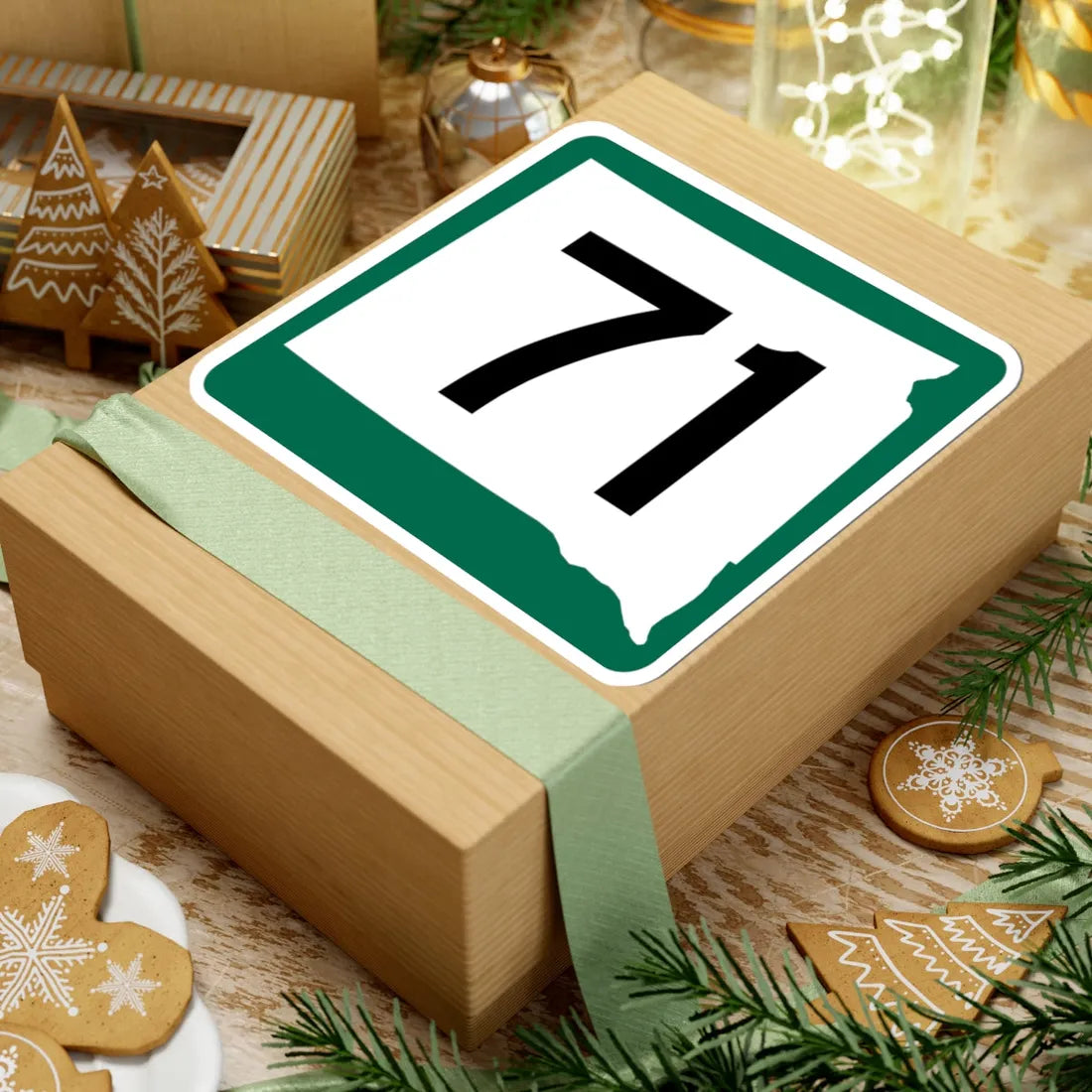 SD 71 (South Dakota) (Road Sign) STICKER Vinyl Kiss-Cut Decal - The Sticker Space