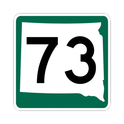 SD 73 (South Dakota) (Road Sign) STICKER Vinyl Kiss-Cut Decal 6 Inch White - The Sticker Space