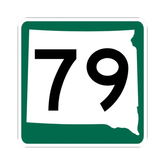 SD 79 (South Dakota) (Road Sign) STICKER Vinyl Kiss-Cut Decal 2 Inch White - The Sticker Space