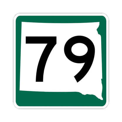 SD 79 (South Dakota) (Road Sign) STICKER Vinyl Kiss-Cut Decal 6 Inch White - The Sticker Space