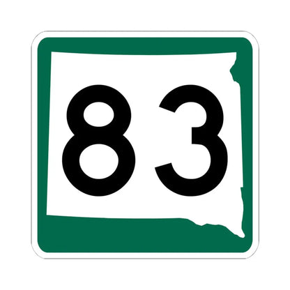 SD 83 (South Dakota) (Road Sign) STICKER Vinyl Kiss-Cut Decal - The Sticker Space