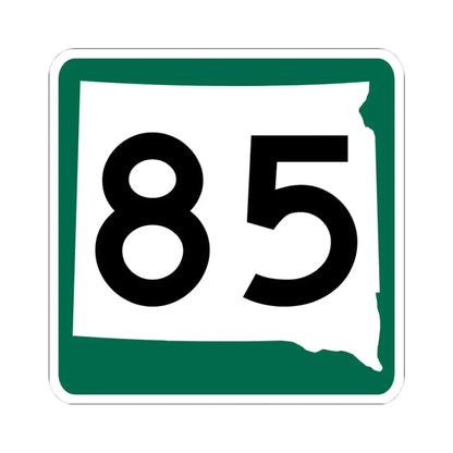 SD 85 (South Dakota) (Road Sign) STICKER Vinyl Kiss-Cut Decal 3 Inch White - The Sticker Space