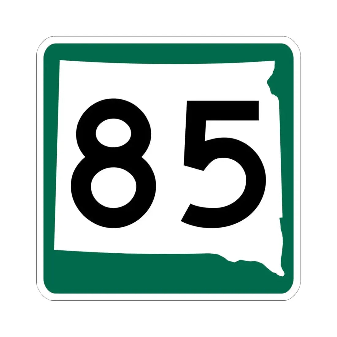 SD 85 (South Dakota) (Road Sign) STICKER Vinyl Kiss-Cut Decal - The Sticker Space
