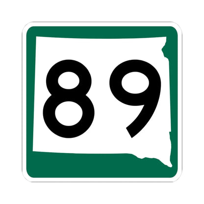 SD 89 (South Dakota) (Road Sign) STICKER Vinyl Kiss-Cut Decal 3 Inch White - The Sticker Space