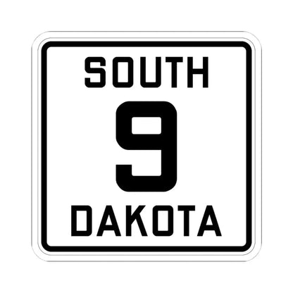 SD 9 1926 (South Dakota) (Road Sign) STICKER Vinyl Kiss-Cut Decal 4 Inch White - The Sticker Space