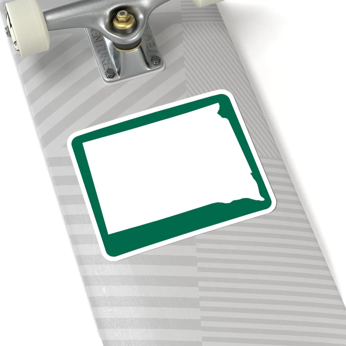 SD Blank-3d (South Dakota) (Road Sign) STICKER Vinyl Kiss-Cut Decal - The Sticker Space