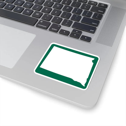 SD Blank-3d (South Dakota) (Road Sign) STICKER Vinyl Kiss-Cut Decal - The Sticker Space