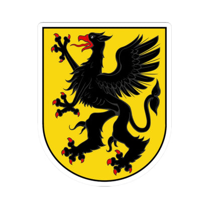 Södermanland coat of arms (Sweden) (Coat of Arms) STICKER Vinyl Kiss-Cut Decal 2 Inch White - The Sticker Space