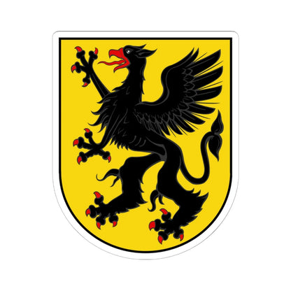 Södermanland coat of arms (Sweden) (Coat of Arms) STICKER Vinyl Kiss-Cut Decal 6 Inch White - The Sticker Space