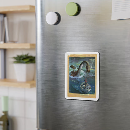 Sea Monster (Magazine Illustration) Refrigerator Magnet-The Sticker Space