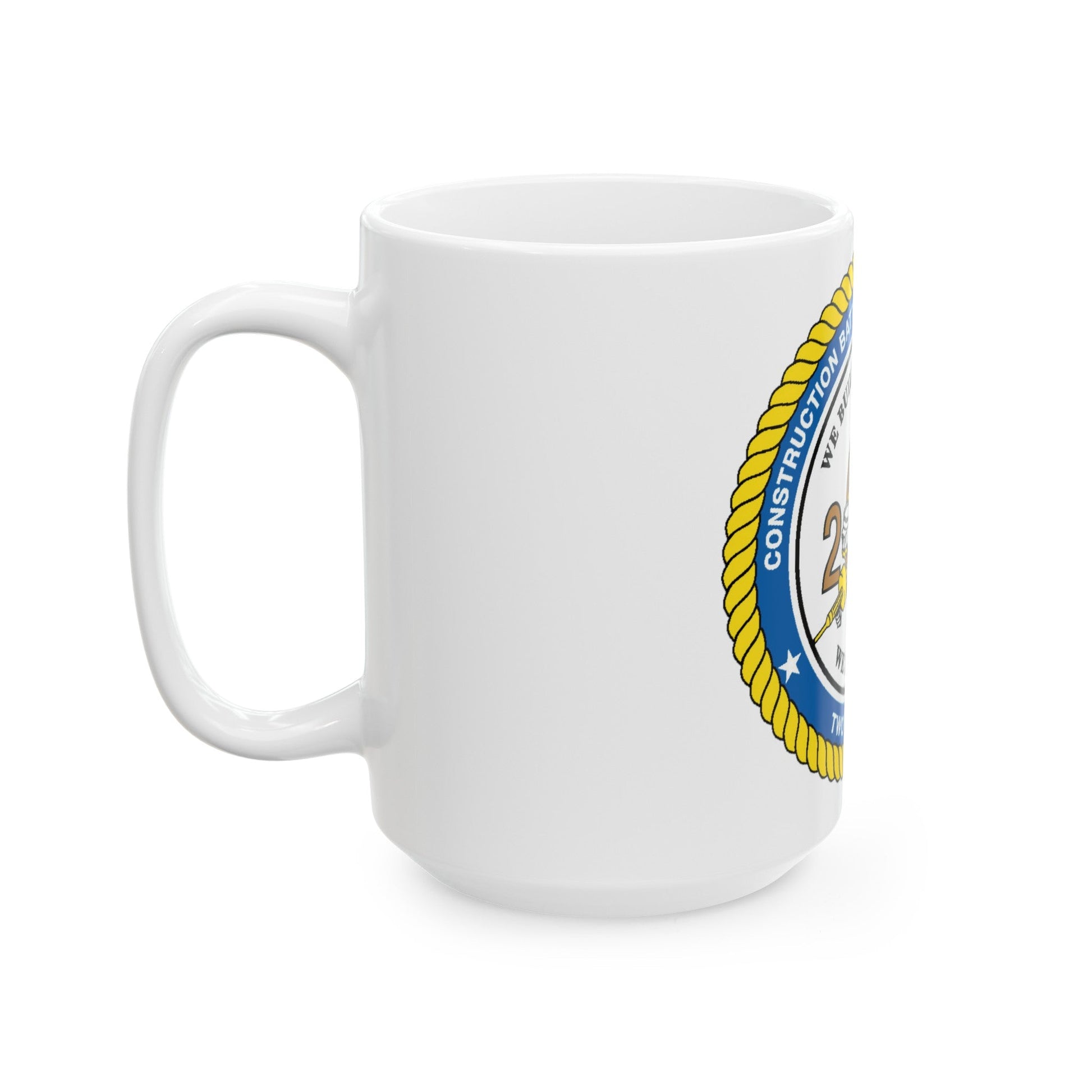 Seabee Unit 202 CBMU 202 (U.S. Navy) White Coffee Mug-The Sticker Space