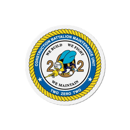 Seabee Unit 202 CBMU 202 (U.S. Navy) Refrigerator Magnet 3 Inch - The Sticker Space