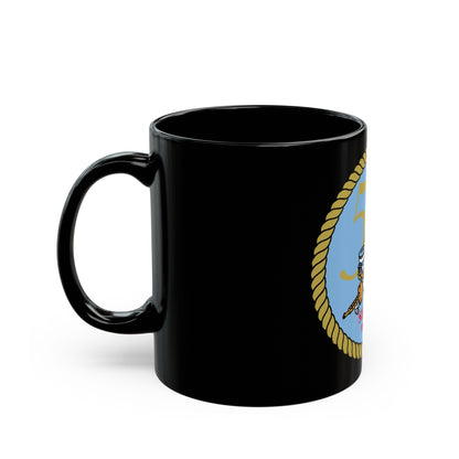 Seabees 50th (U.S. Navy) Black Coffee Mug-The Sticker Space