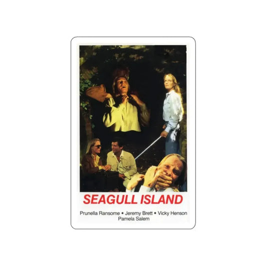 SEAGULL ISLAND 1982 Movie Poster STICKER Vinyl Die-Cut Decal 2 Inch - The Sticker Space