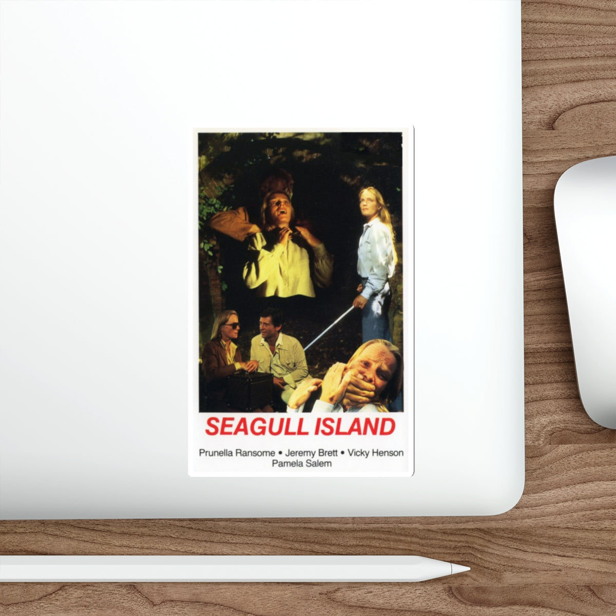 SEAGULL ISLAND 1982 Movie Poster STICKER Vinyl Die-Cut Decal-The Sticker Space