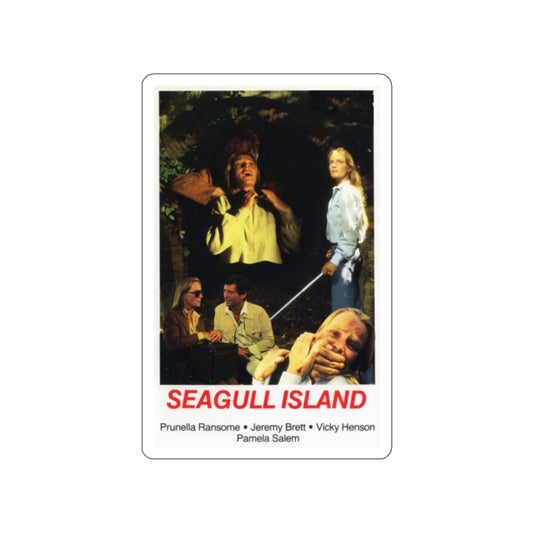 SEAGULL ISLAND 1982 Movie Poster STICKER Vinyl Die-Cut Decal-White-The Sticker Space