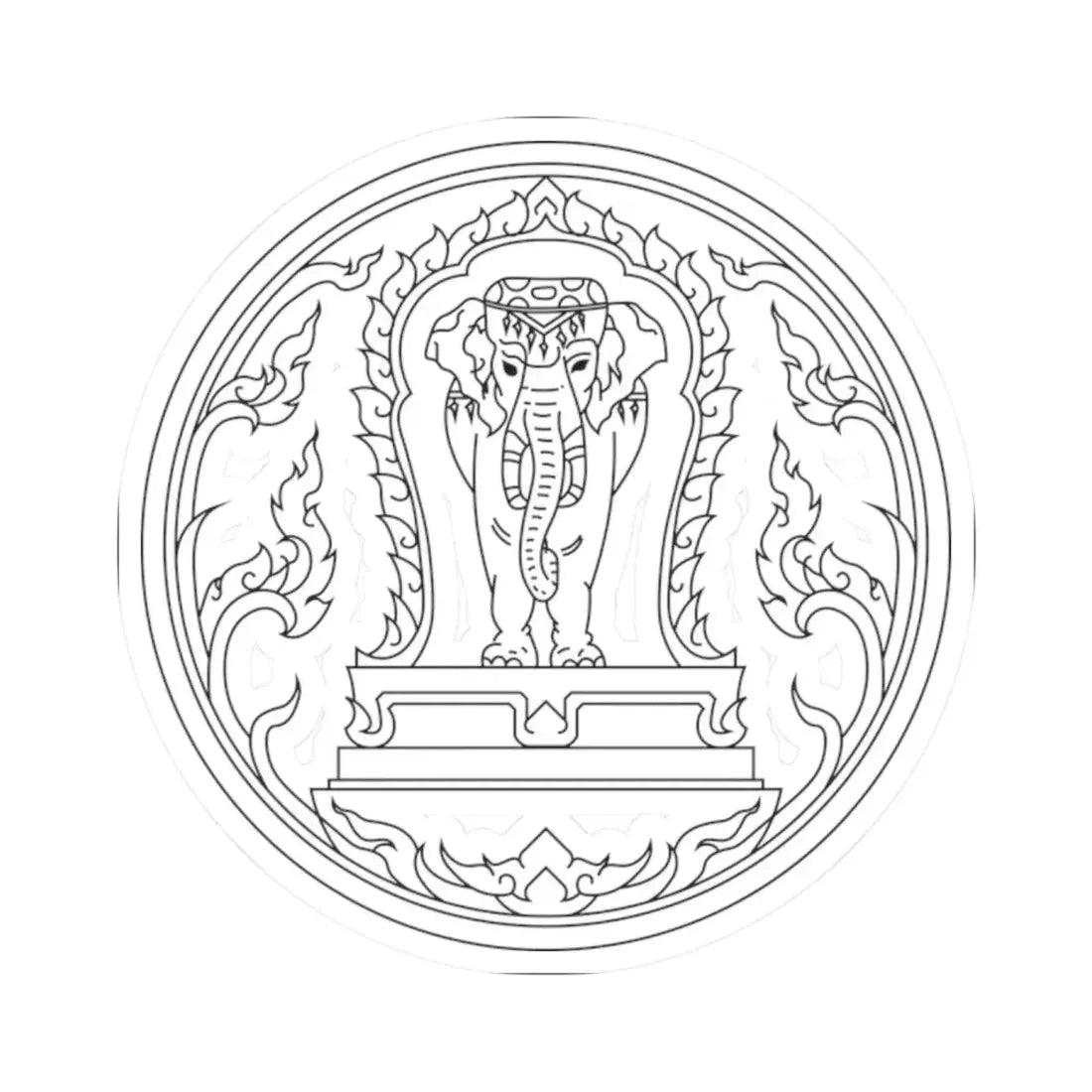 Seal Chiang Mai (Thailand) STICKER Vinyl Kiss-Cut Decal 2 Inch White - The Sticker Space