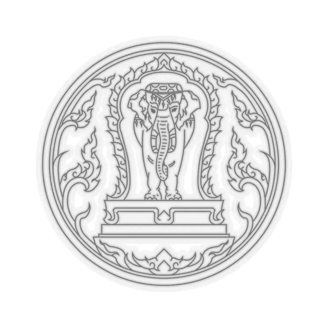 Seal Chiang Mai (Thailand) STICKER Vinyl Kiss-Cut Decal 3 Inch Transparent - The Sticker Space