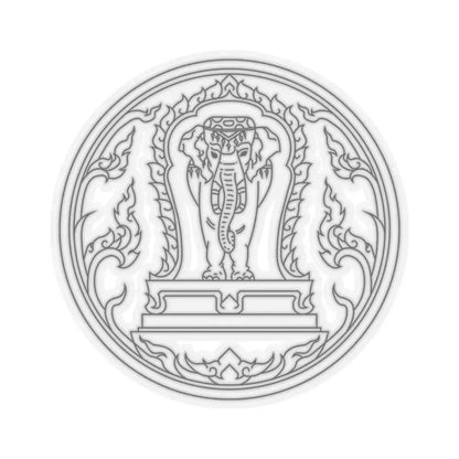 Seal Chiang Mai (Thailand) STICKER Vinyl Kiss-Cut Decal 4 Inch Transparent - The Sticker Space