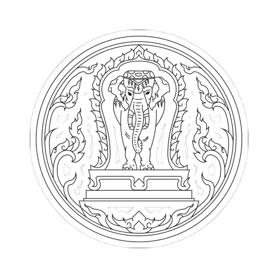 Seal Chiang Mai (Thailand) STICKER Vinyl Kiss-Cut Decal 4 Inch White - The Sticker Space