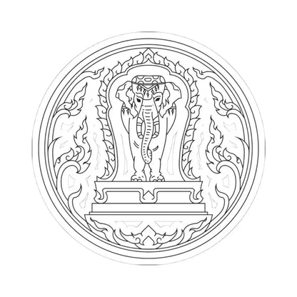 Seal Chiang Mai (Thailand) STICKER Vinyl Kiss-Cut Decal 4 Inch White - The Sticker Space