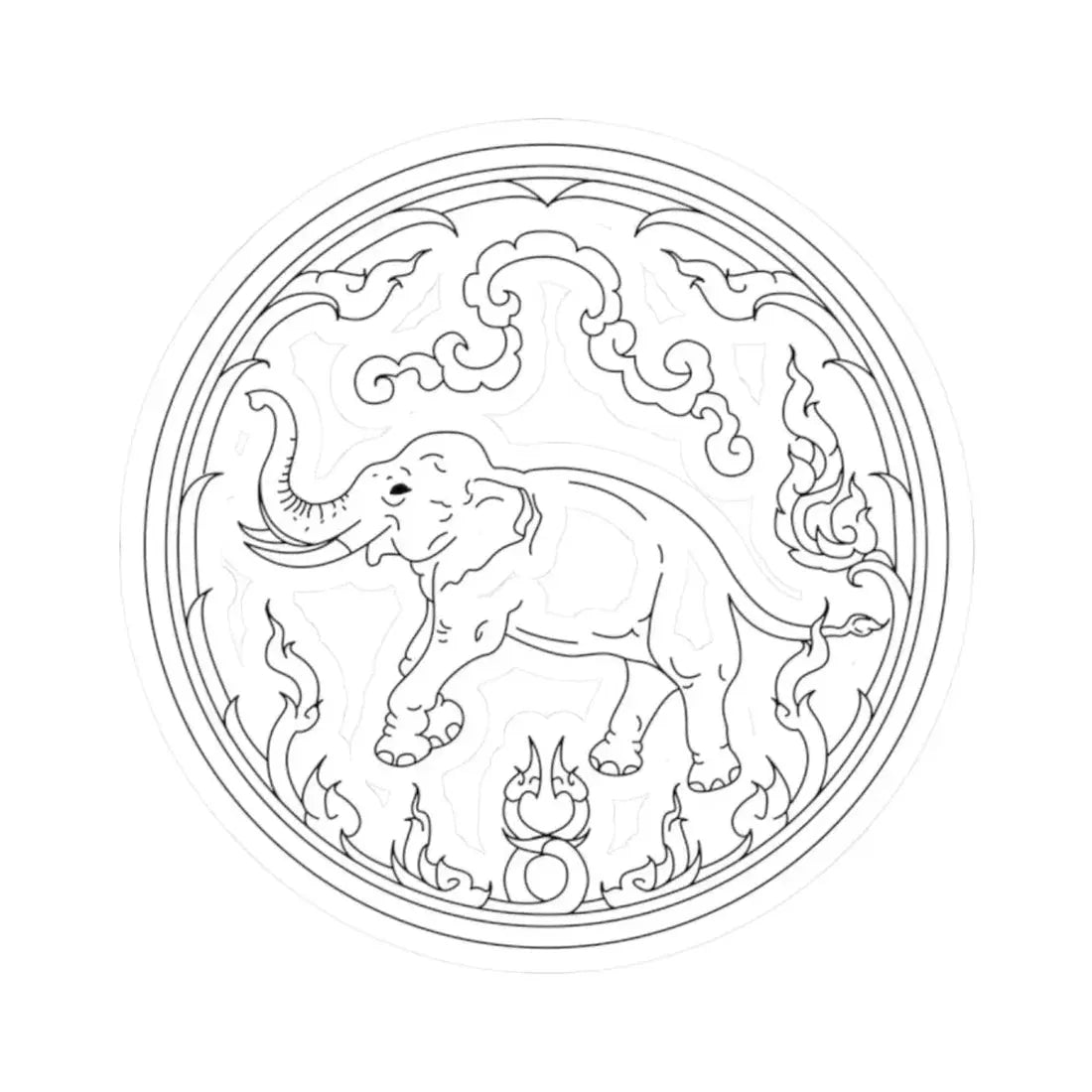 Seal Chiang Rai (Thailand) STICKER Vinyl Kiss-Cut Decal 2 Inch White - The Sticker Space