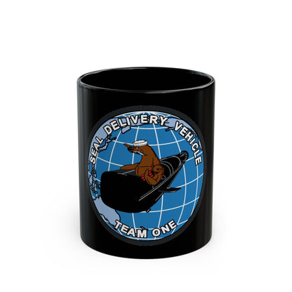 Seal Delivery Vehicle TEAM ONE (U.S. Navy) Black Coffee Mug-11oz-The Sticker Space