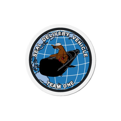 Seal Delivery Vehicle TEAM ONE (U.S. Navy) Die-Cut Magnet-3" x 3"-The Sticker Space