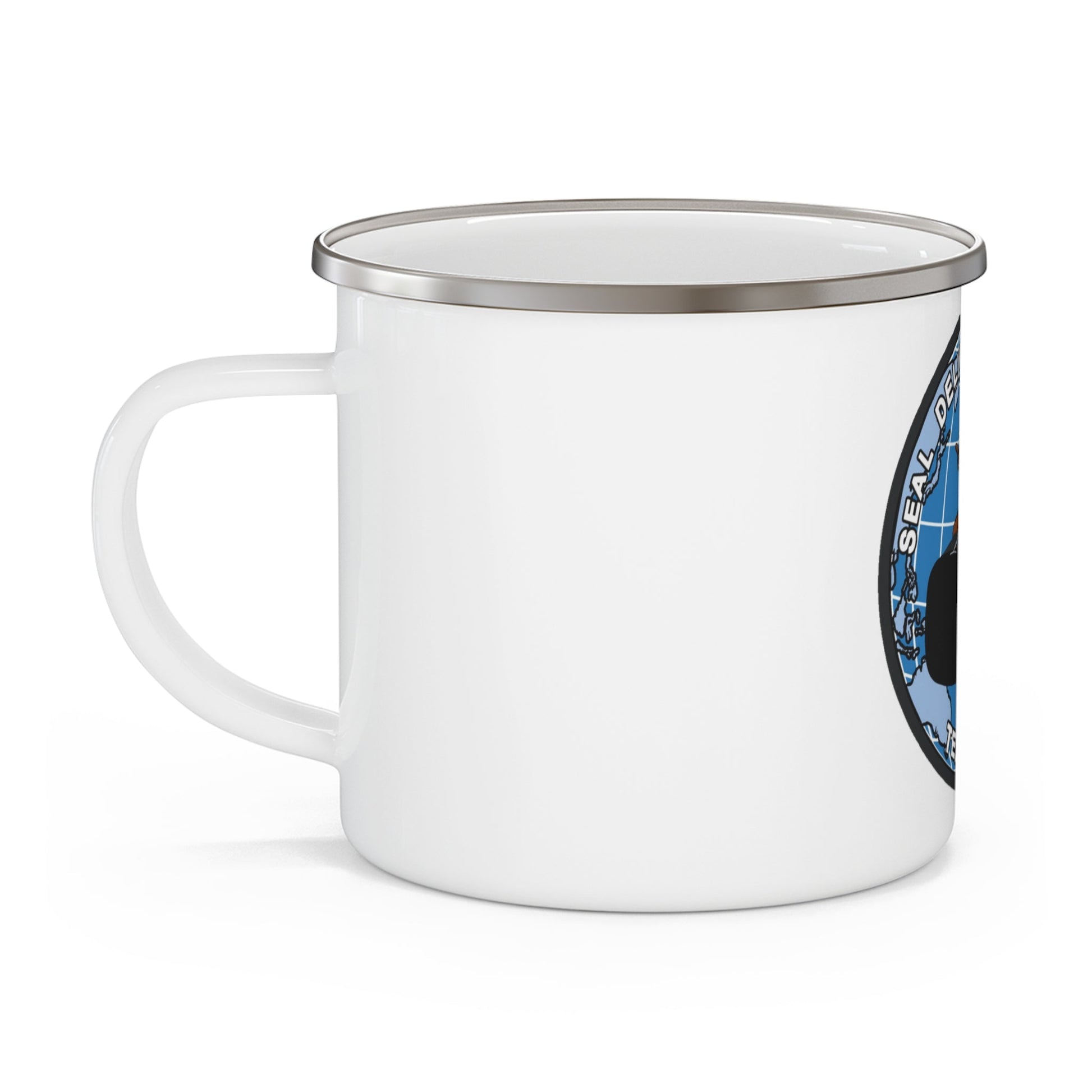 Seal Delivery Vehicle TEAM ONE (U.S. Navy) Enamel Mug 12oz-12oz-The Sticker Space