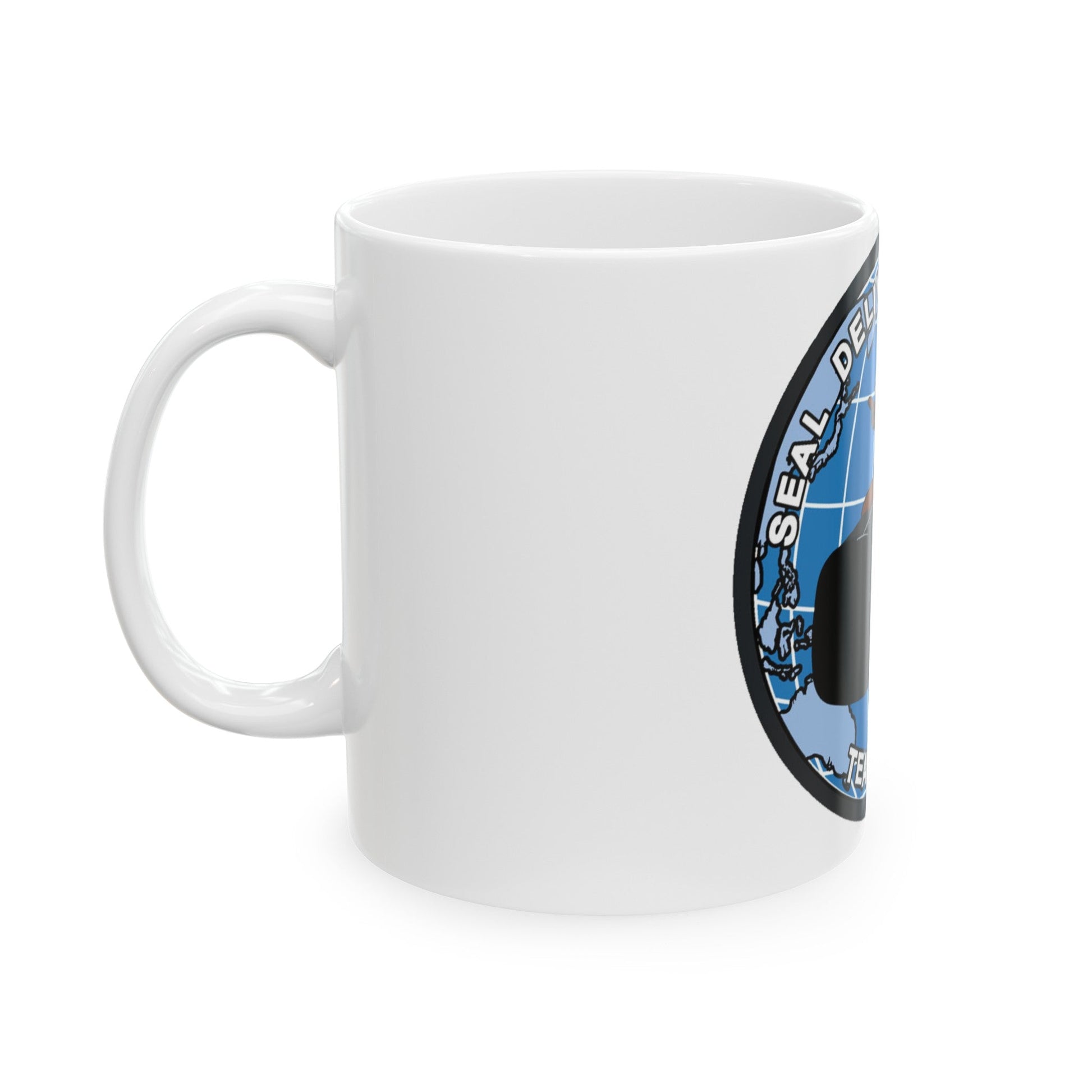 Seal Delivery Vehicle TEAM ONE (U.S. Navy) White Coffee Mug-The Sticker Space