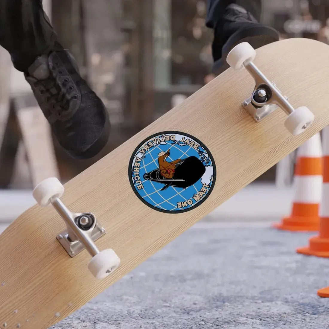 Seal Delivery Vehicle TEAM ONE (U.S. Navy) REVERSE PRINT Transparent Die-Cut STICKER - The Sticker Space