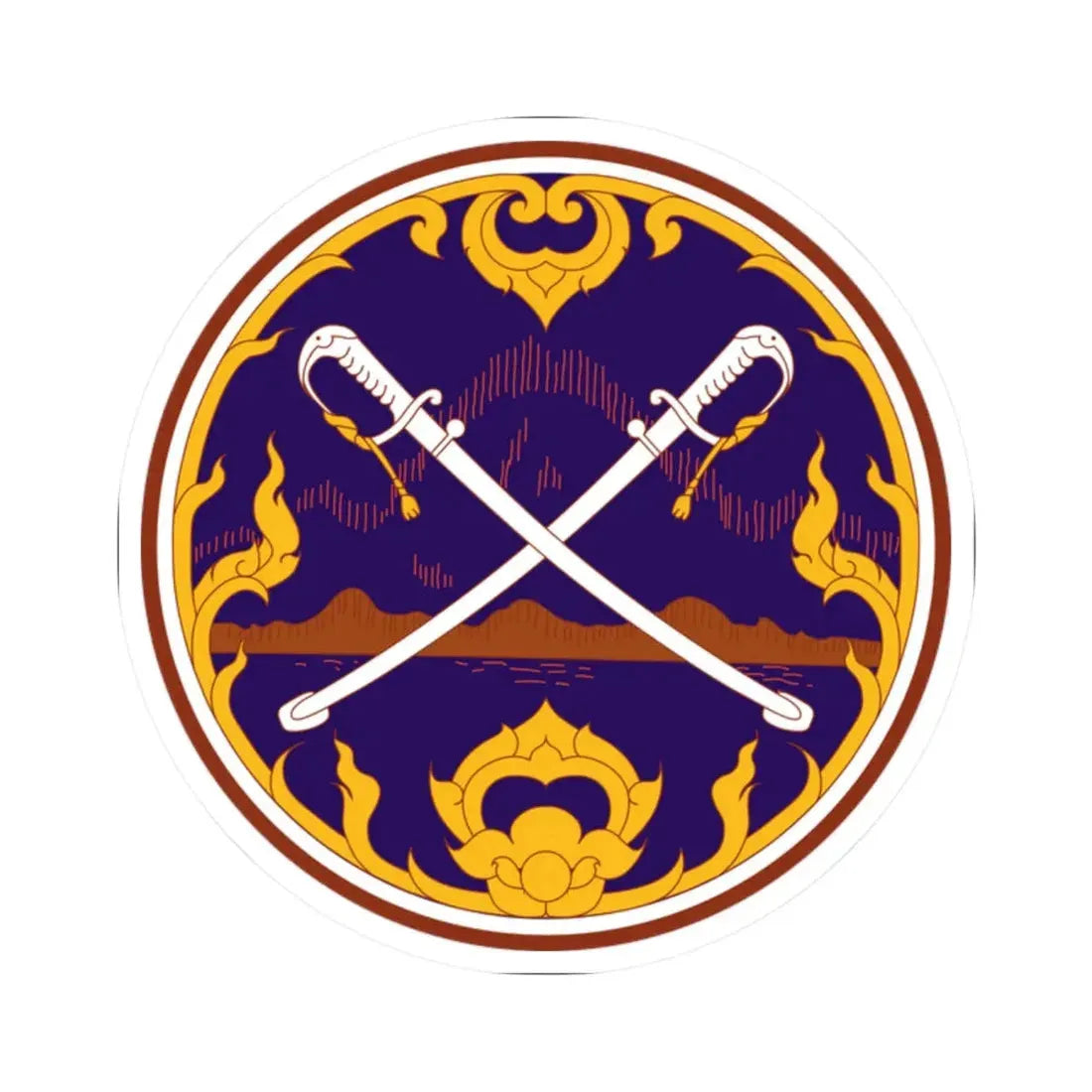 Seal Krabi - colored (Thailand) STICKER Vinyl Kiss-Cut Decal 2 Inch White - The Sticker Space