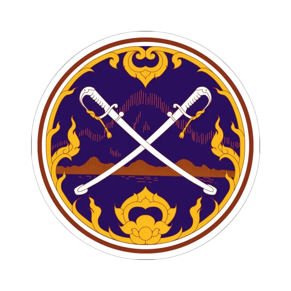 Seal Krabi - colored (Thailand) STICKER Vinyl Kiss-Cut Decal 6 Inch White - The Sticker Space