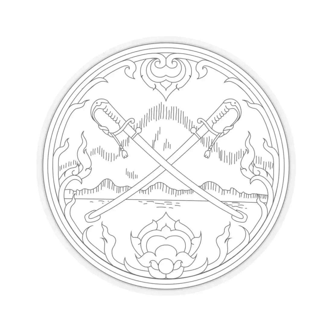 Seal Krabi (Thailand) STICKER Vinyl Kiss-Cut Decal 4 Inch Transparent - The Sticker Space