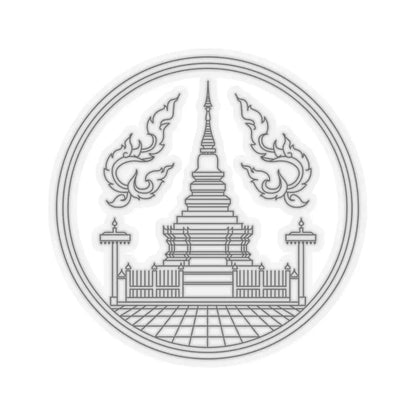 Seal Lamphun (Thailand) STICKER Vinyl Kiss-Cut Decal 4 Inch Transparent - The Sticker Space
