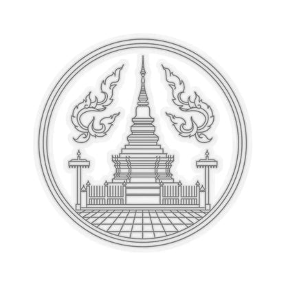 Seal Lamphun (Thailand) STICKER Vinyl Kiss-Cut Decal 6 Inch Transparent - The Sticker Space