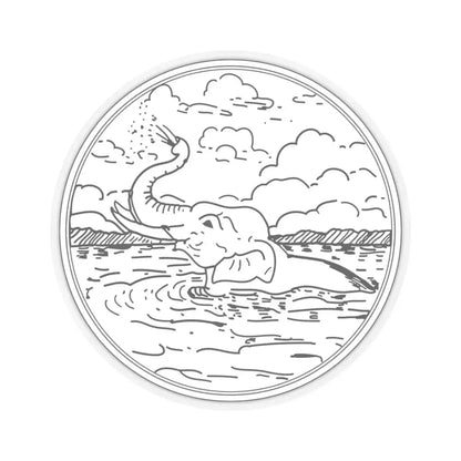 Seal Mae Hong Son (Thailand) STICKER Vinyl Kiss-Cut Decal 3 Inch Transparent - The Sticker Space