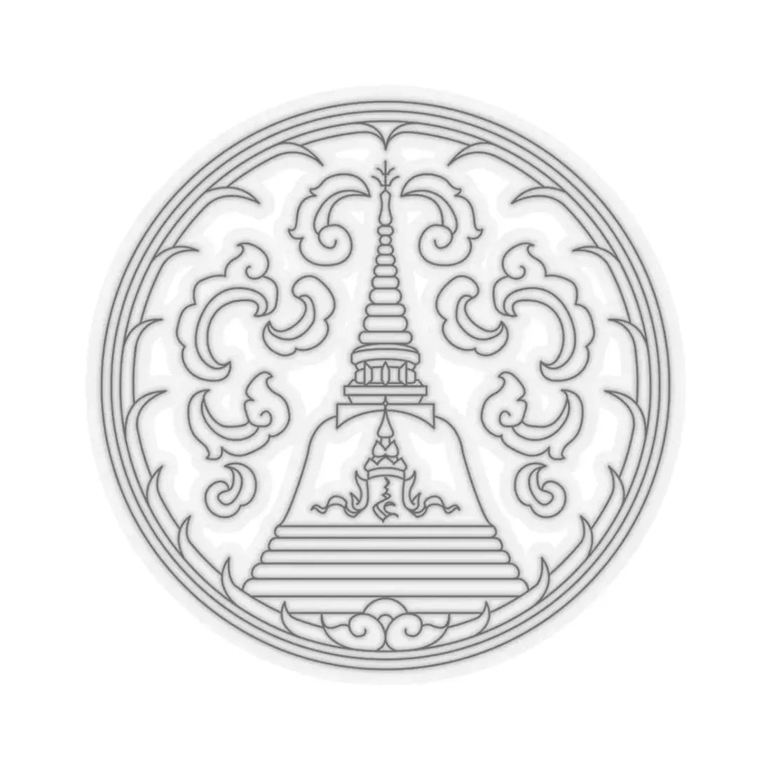 Seal Nakhon Pathom (Thailand) STICKER Vinyl Kiss-Cut Decal 3 Inch Transparent - The Sticker Space