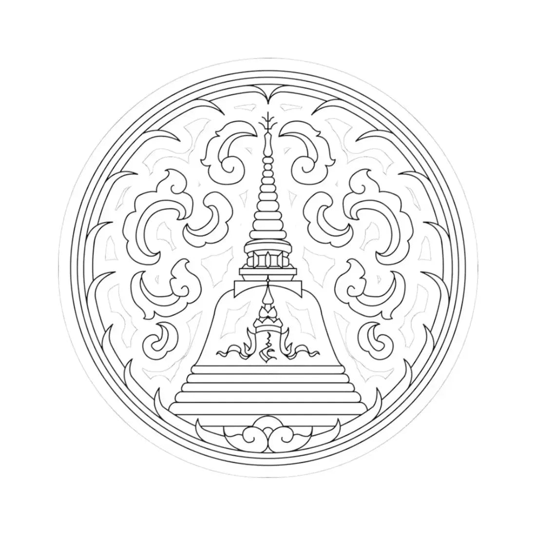 Seal Nakhon Pathom (Thailand) STICKER Vinyl Kiss-Cut Decal 3 Inch White - The Sticker Space