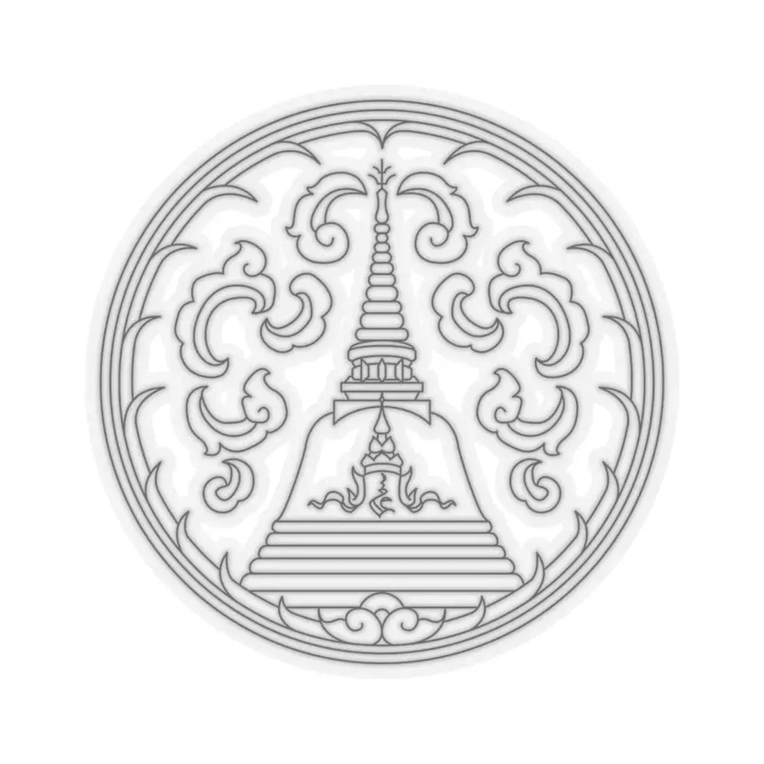 Seal Nakhon Pathom (Thailand) STICKER Vinyl Kiss-Cut Decal 4 Inch Transparent - The Sticker Space